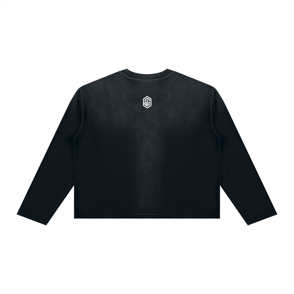 Unisex Sunfade Boxy Long Sleeve T-Shirt