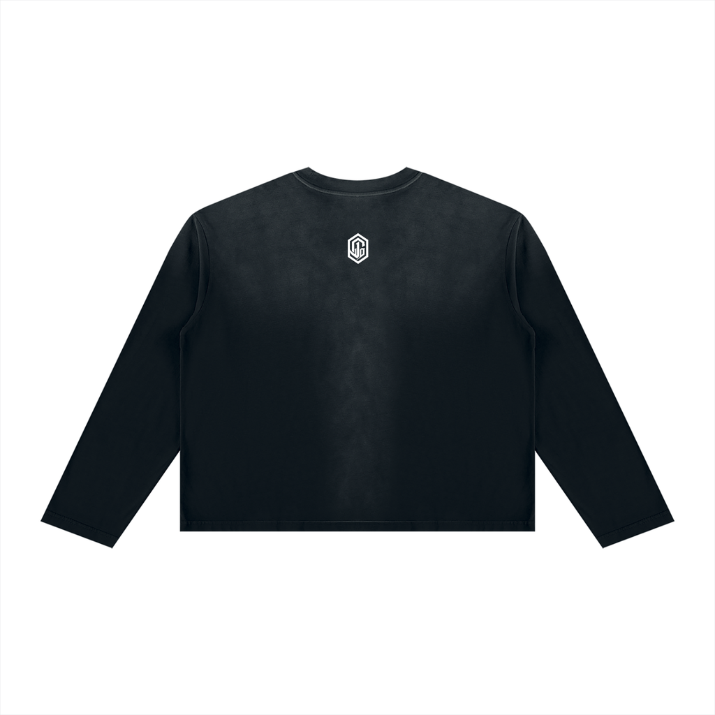 Unisex Sunfade Boxy Long Sleeve T-Shirt