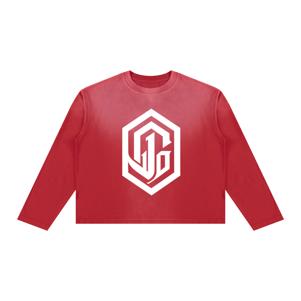 Unisex Sunfade Boxy Long Sleeve T-Shirt
