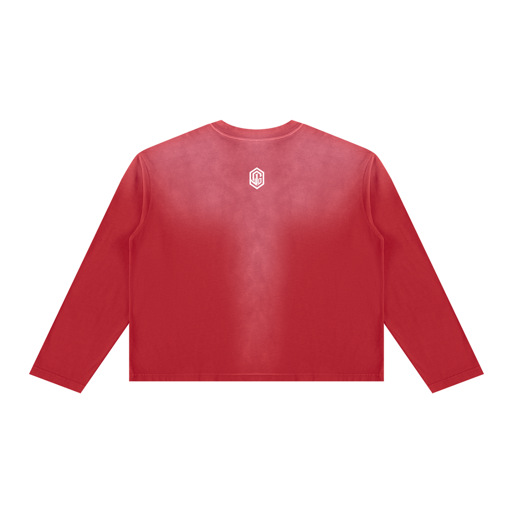 Unisex Sunfade Boxy Long Sleeve T-Shirt