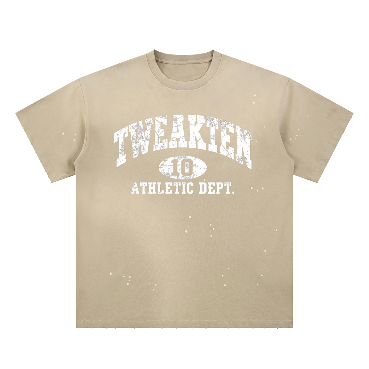 Hand-Frayed Sunfade Paint Splatter T-Shirt