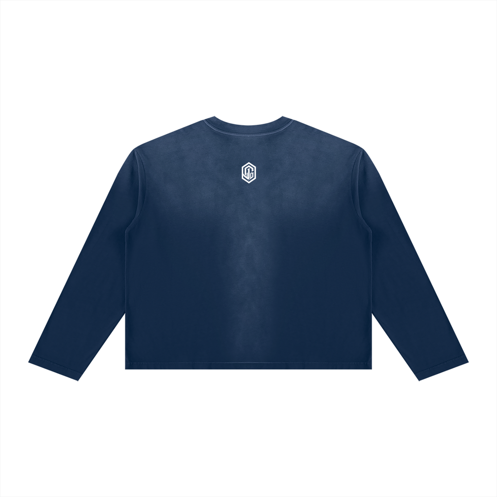 Unisex Sunfade Boxy Long Sleeve T-Shirt